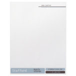 Blue and Brown Boxes Letterhead