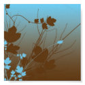 Blue-and-Brown-Branches posters