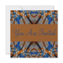 blue and brown invitations by DonnaGrayson blue and brown invitations