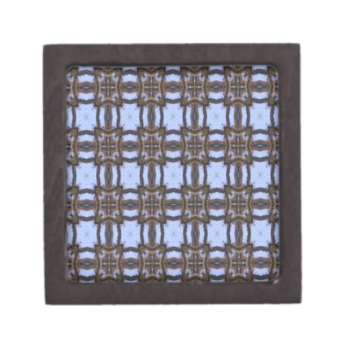 Blue and Brown Kaleidoscope Premium Keepsake Box