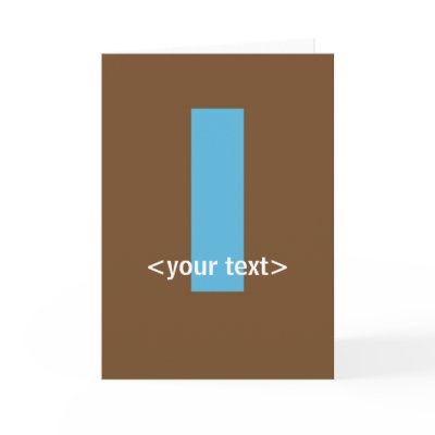 Blue and Brown Monogram - Letter L Card by fantasian_angel