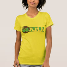 Blue and Brown Obama 08 Tee