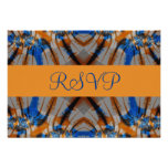blue and brown RVP invitations