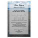 Blue and Brown Sands ~ Beach Wedding Flyer