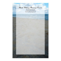 Blue and Brown Sands ~ Beach Wedding Stationery Design