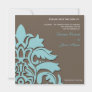 Blue and Brown -save the date cards invitations