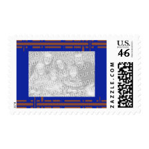 blue and brown template stamps