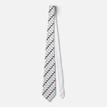 Blue and Chocolate Birds ties