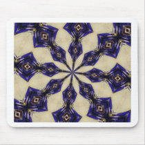 Blue and Garnet Kaliedoscope mousepads by thebeaddoodler Blue and Garnet Kaliedoscope mousepads
