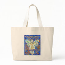 Blue and Gold Cancer Angel Bag