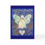 Blue and Gold Cancer Angel Card