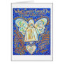 Blue and Gold Cancer Angel Card