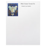 Blue and Gold Cancer Angel Letterhead