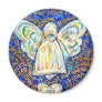 Blue and Gold Cancer Angel Magnet