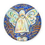 Blue and Gold Cancer Angel Magnet magnets