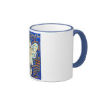 Blue and Gold Cancer Angel Mug mugs