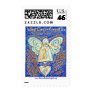 Blue and Gold Cancer Angel Stamp