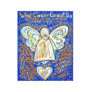 Blue and Gold Cancer Angel T-shirt (Text on Back)