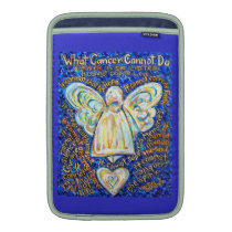 Blue and Gold Cancer Cannot Do Angel iPad Sleeve