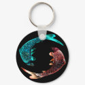 Blue and Gold Fish keychains