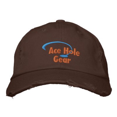 Blue and Gold Logo Embroidered Hats by cdcootie