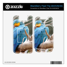 Blue And Gold Macaw BlackBerry Pearl Skin