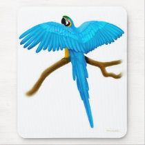 Blue and Gold Macaw Mousepad