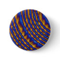 Blue and Gold Paint Spiral buttons by Abstraction Blue and Gold Paint Spiral buttons