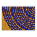 Blue and Gold Paint Spiral cards by Abstraction Blue and Gold Paint Spiral cards