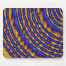 Blue and Gold Paint Spiral mousepads by Abstraction Blue and Gold Paint Spiral mousepads
