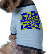 Blue and Gold Square Spiral pet clothing by Loribme Blue and Gold Square Spiral pet clothing