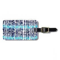 Blue and Gray Dots Travel Bag Tags
