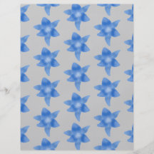Blue and gray floral pattern. personalized flyer