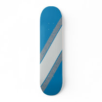 Blue and Gray Stripe skateboard