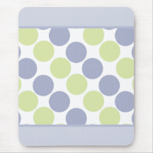 Blue And Green Dots Mouse Pad