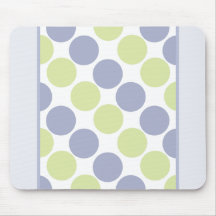 Blue And Green Dots Mousepads