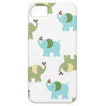 Blue and Green Elephants iPhone 5 Case