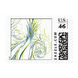 Blue and Green Feathers Postage