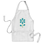 Blue and Green Flower Apron