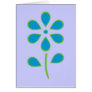 Blue and Green Flower Greeting Cards