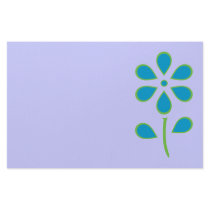 Blue and Green Flower stationery