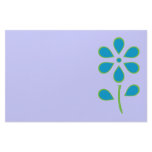 Blue and Green Flower Stationery Paper