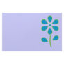 Blue and Green Flower Stationery Paper
