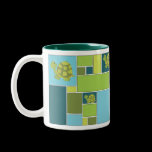 Blue and Green Geometric Pop Turtle