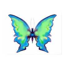 Blue and Green Irridescent Beautiful Butterfly Posters