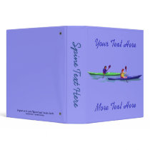 Blue and Green Kayaks Binder
