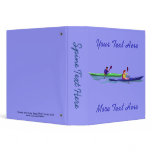 Blue and Green Kayaks Binder