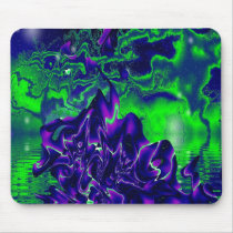 Blue and green mousepad