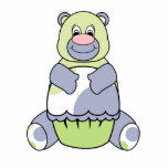 Blue And Green Polkadot Bear Photo Cut Out