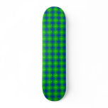 Blue and Green Retro Abstract Skate Deck